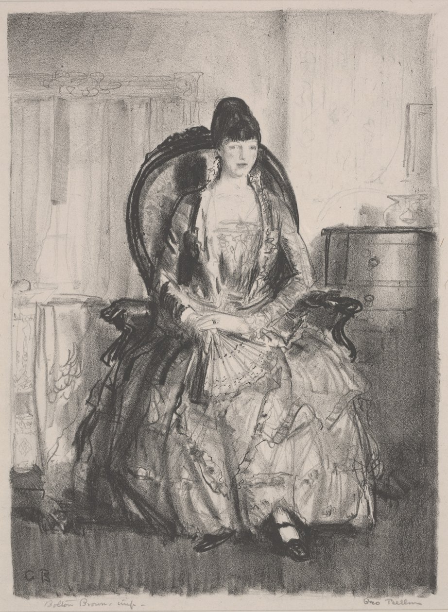 Emma dans une chaise - George Wesley Bellows