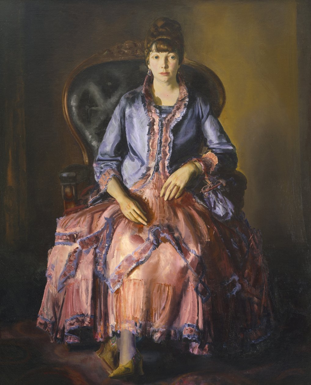 Emma en robe violette - George Wesley Bellows