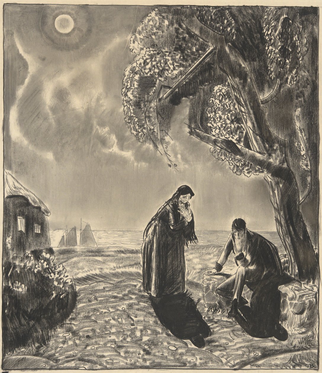 Figures au clair de lune - George Wesley Bellows