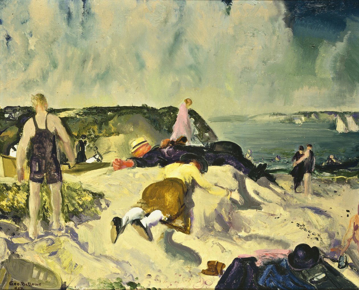 La plage, Newport, vers 1919 - George Wesley Bellows