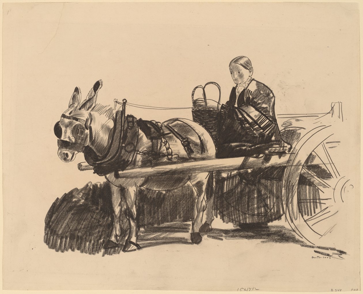 La charrette à âne, 1922 - George Wesley Bellows
