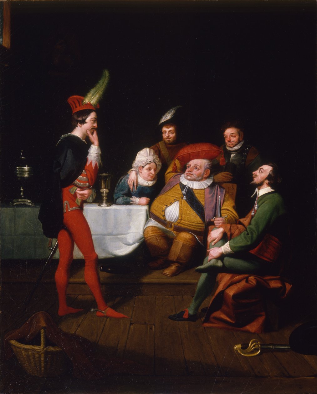 Falstaff jouant Henri IV, c.1834 - George Whiting Flagg