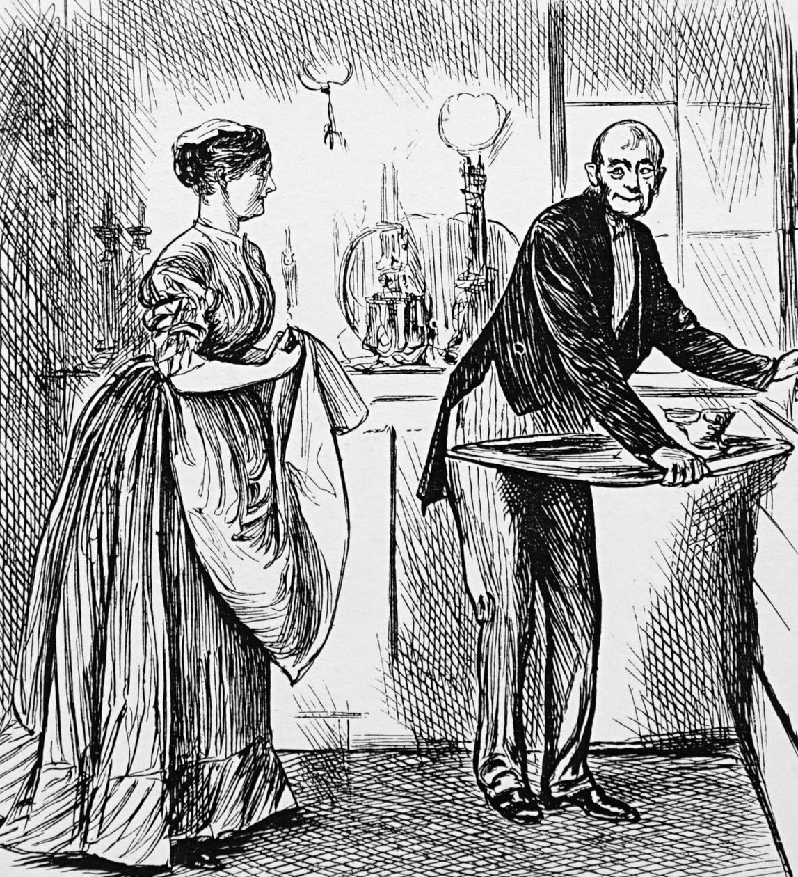 Un cuisinier et un majordome - George du Maurier