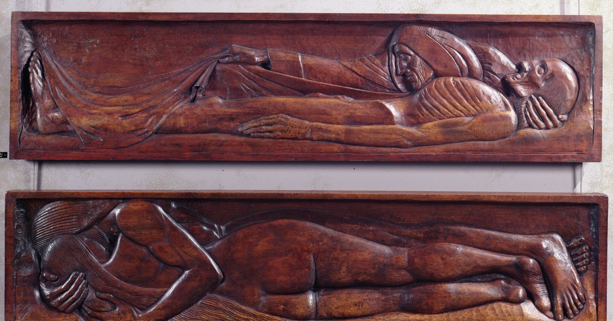La Mort, panneau de lit en bois, 1894-96 - Georges Lacombe