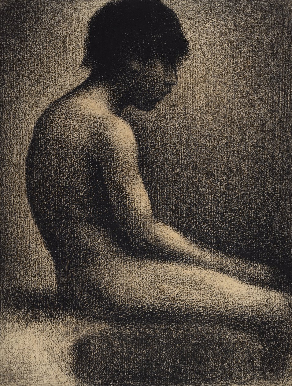 Nu assis - Étude pour Une Baignade - Georges Seurat