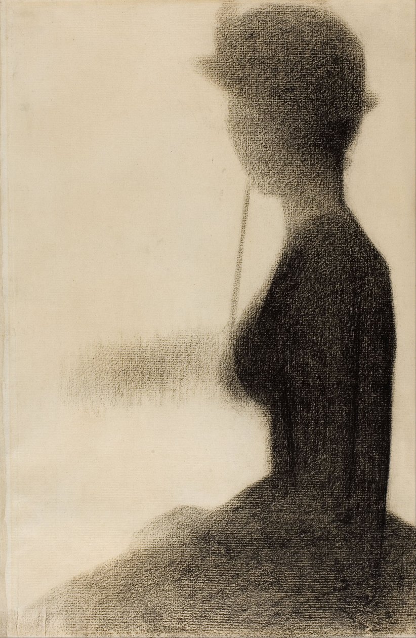 Femme assise avec une ombrelle (étude pour La Grande Jatte) - Georges Seurat