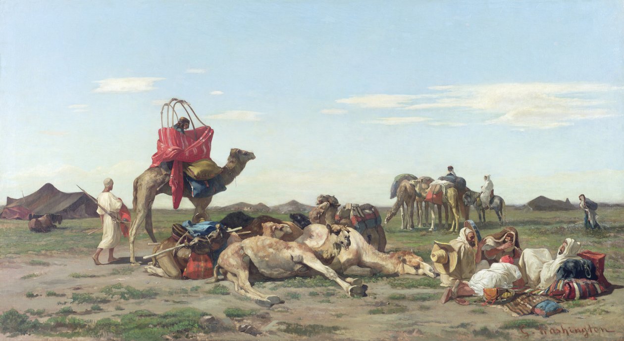 Nomades dans le désert, 1861 - Georges Washington