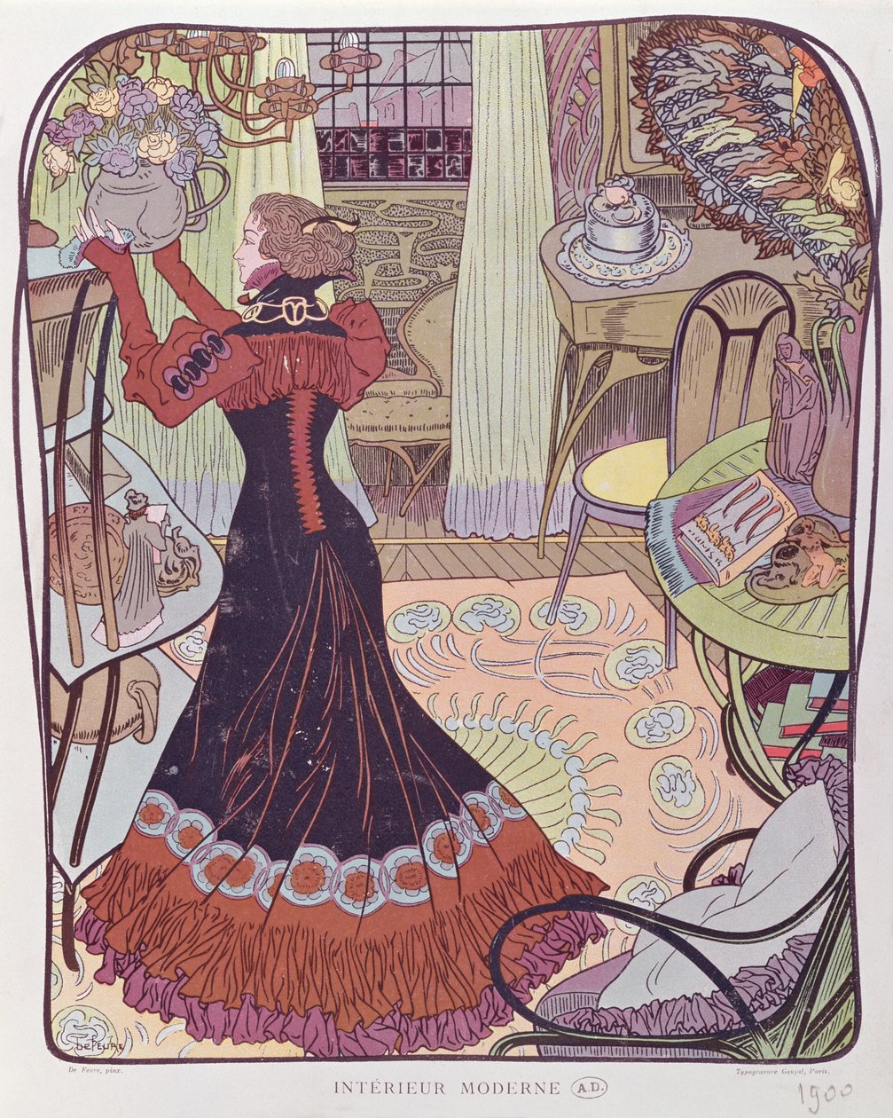 Intérieur moderne, 1900 - Georges de Feure