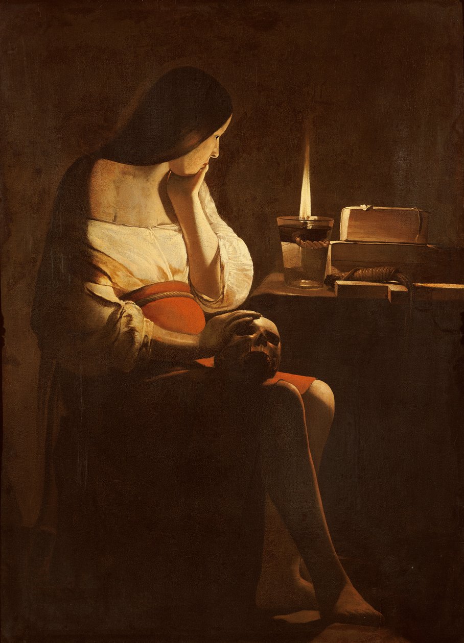 Marie-Madeleine avec une veilleuse, vers 1640-35 - Georges de La Tour