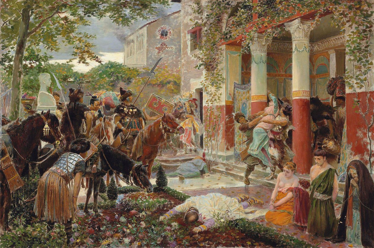Assaut des Tartares - Georges Antoine Rochegrosse
