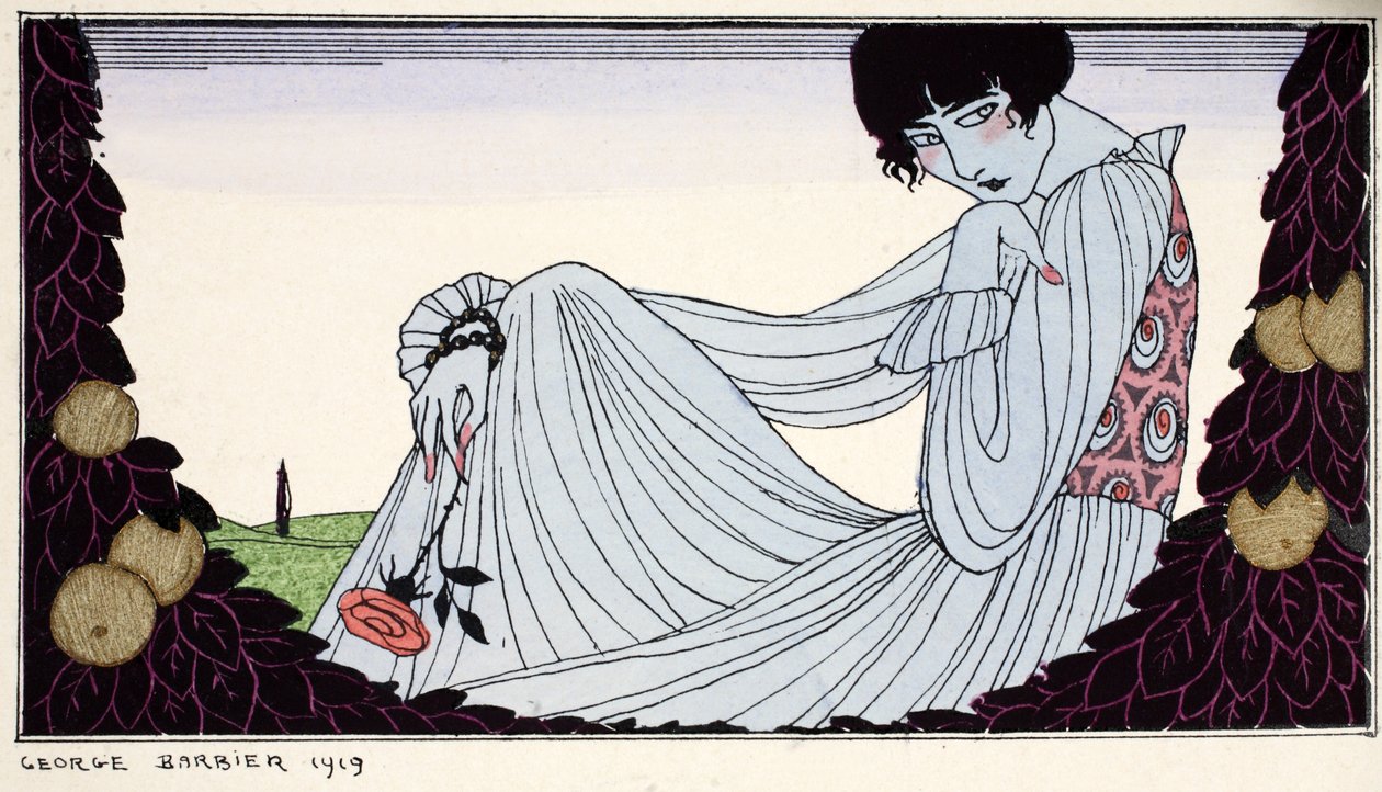 Contemplation 1919 - Georges Barbier