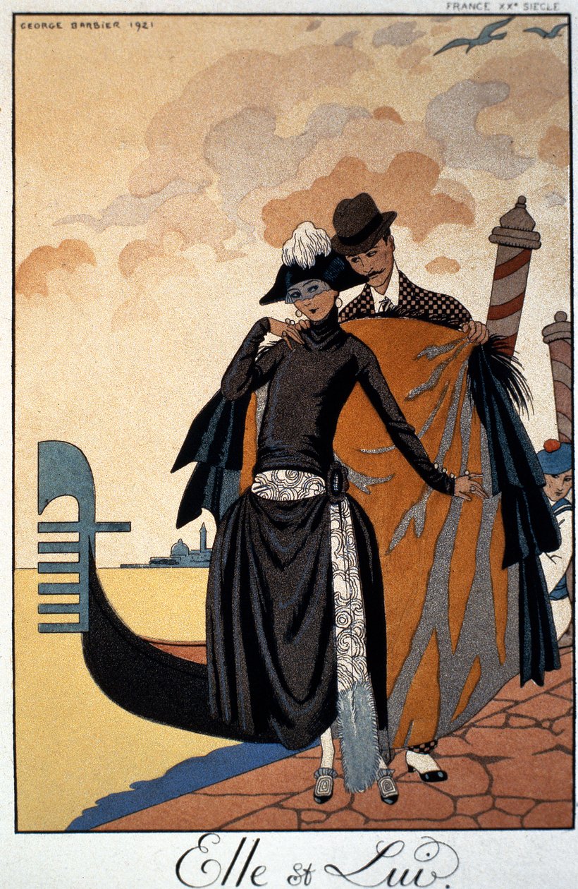 Elle et Lui, illustration de mode - Georges Barbier