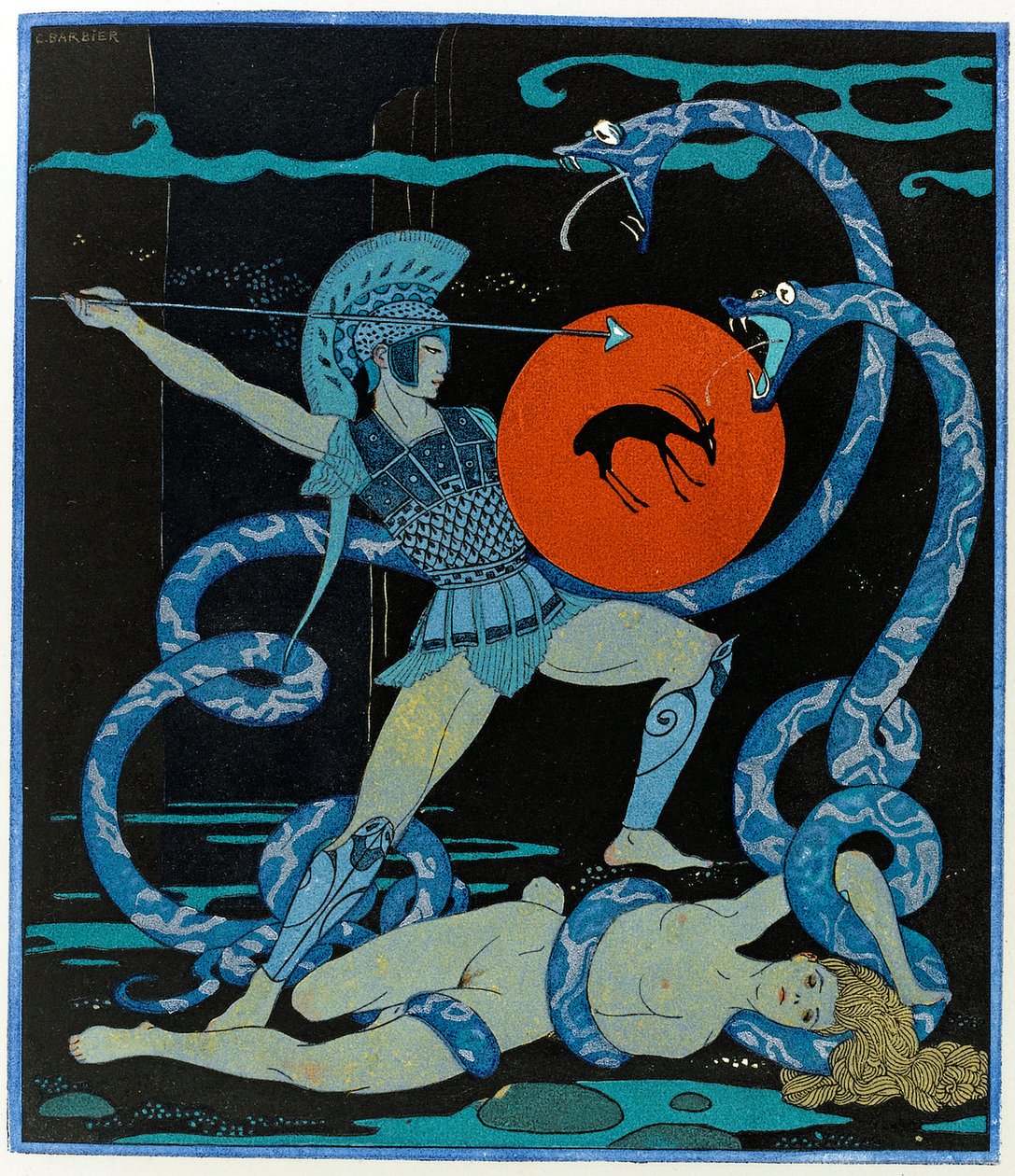 Illustration des Chansons de Bilitis - Georges Barbier