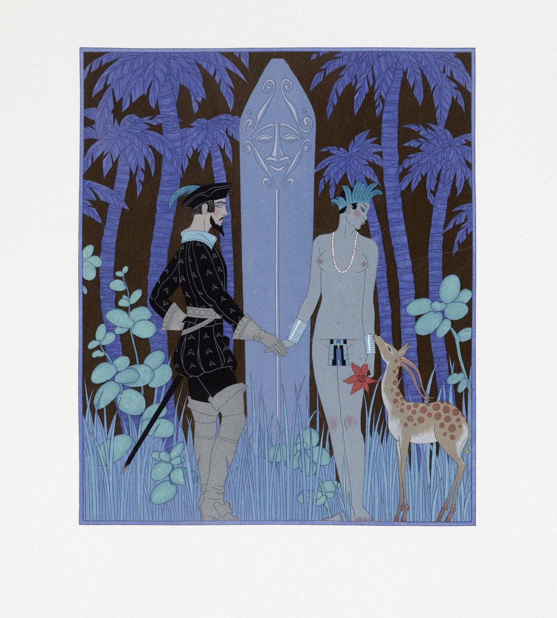 Pocahontas, Princesse - Georges Barbier
