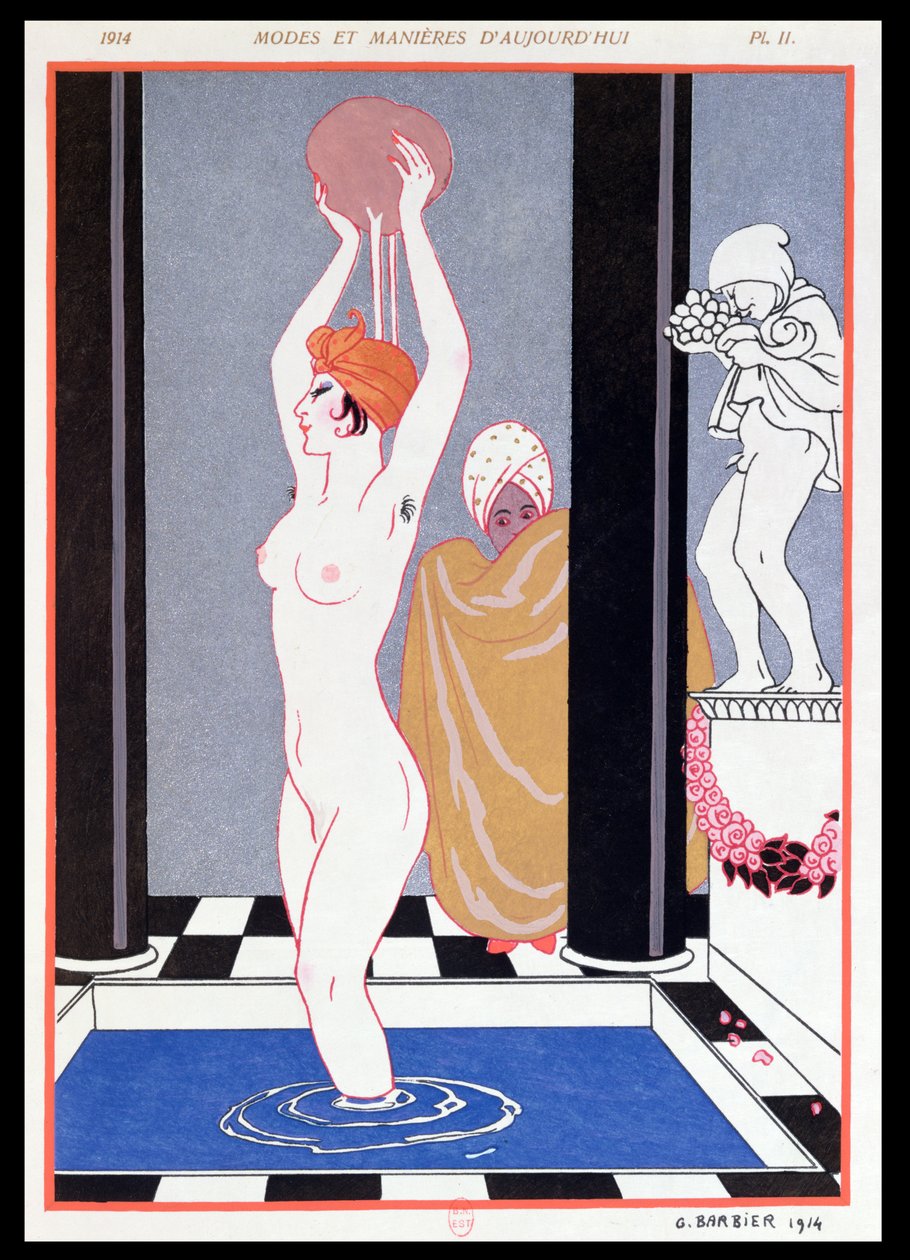 Le bassin - Georges Barbier