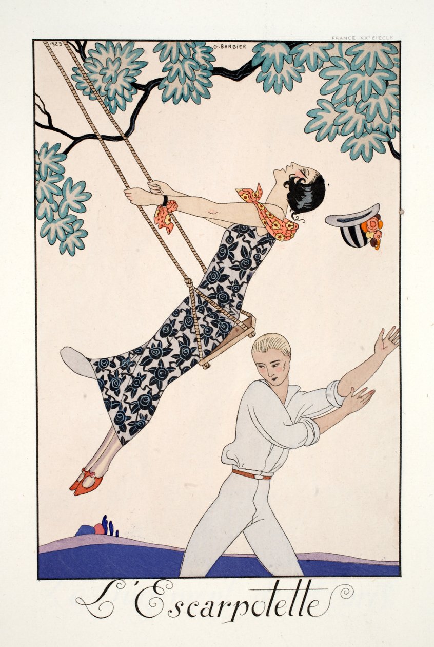 La balançoire - Georges Barbier