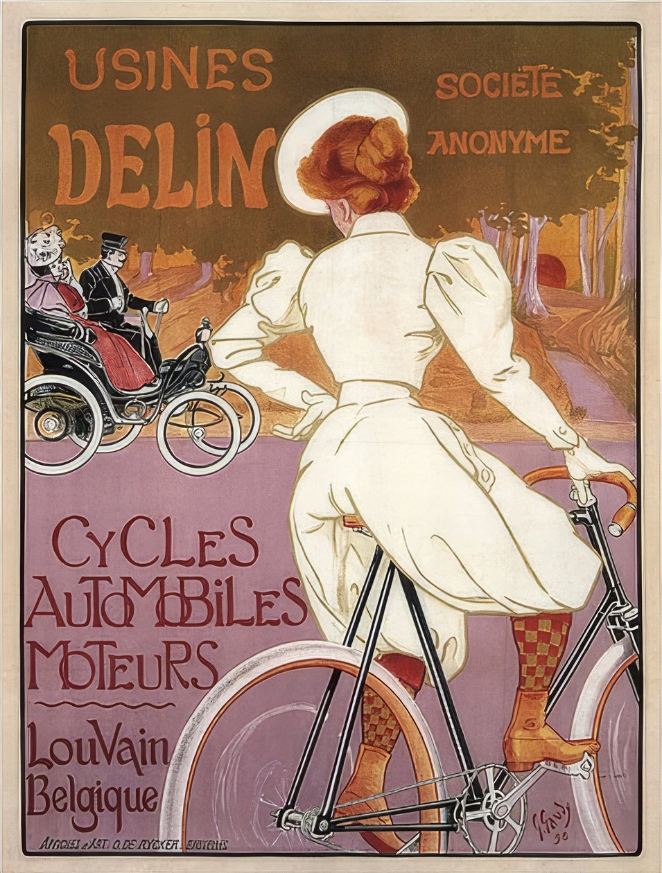 Delin Cycles Automobiles Moteurs. 1898 - Georges Gaudy