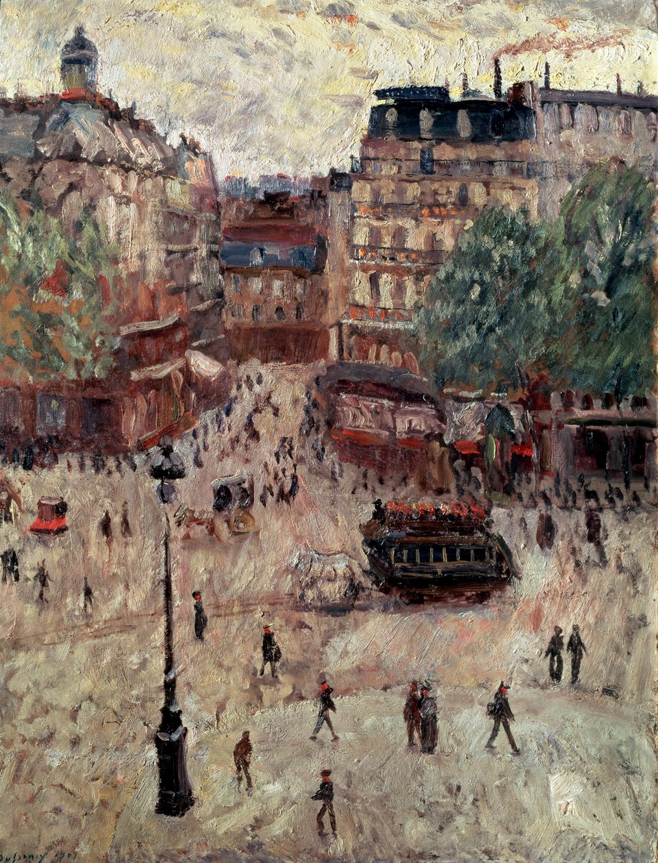 Une Place à Paris, 1907 - Georges Leon Dufrenoy