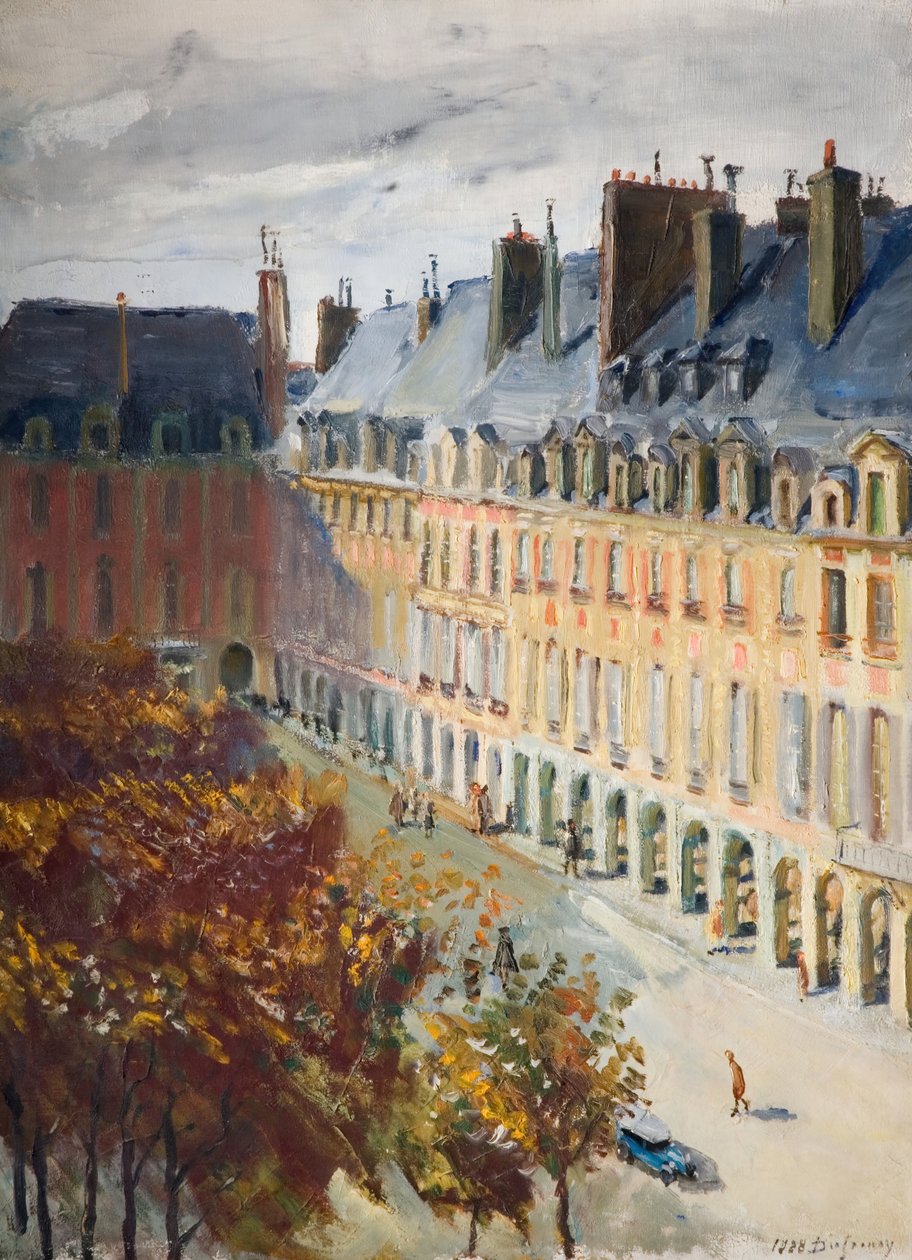 La Place des Vosges, 1928 - Georges Leon Dufrenoy