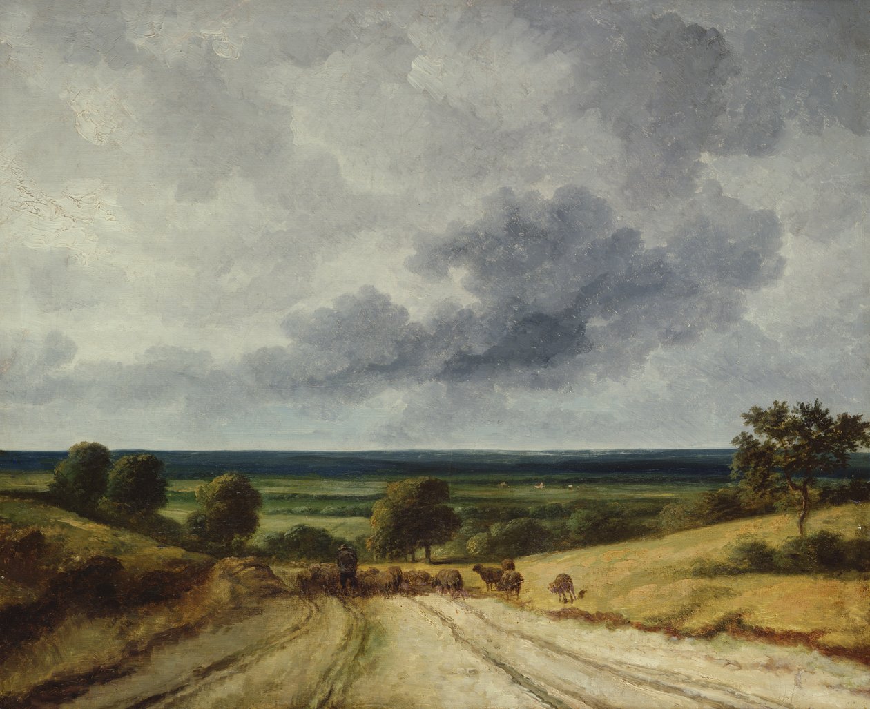 Route à la campagne - Georges Michel