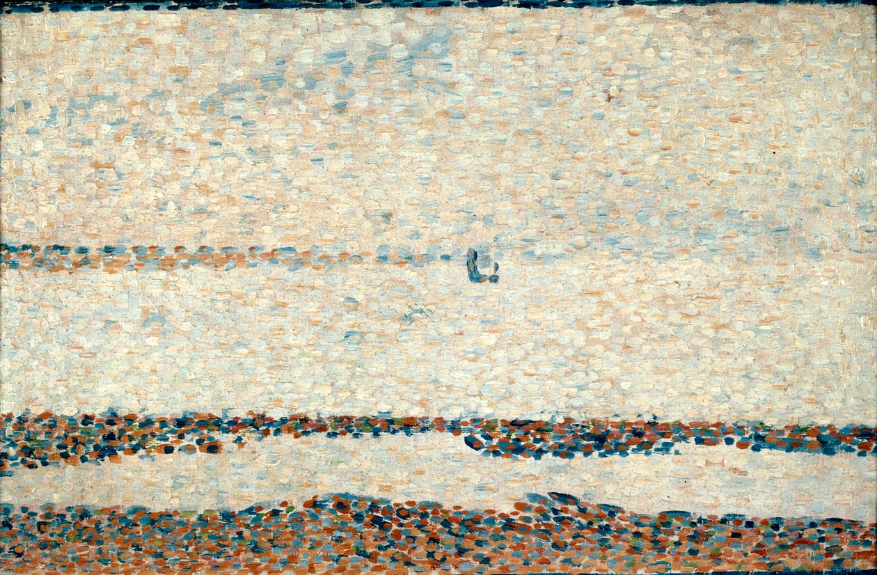 Plage à Gravelines, 1890 - Georges Pierre Seurat