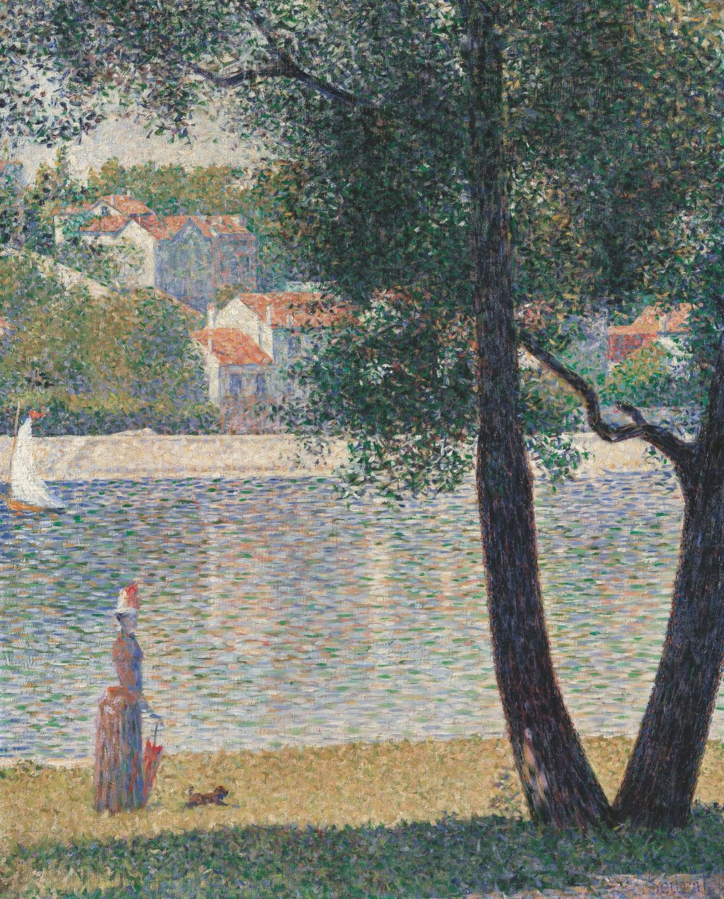 The Seine at Courbevoie - Georges Seurat
