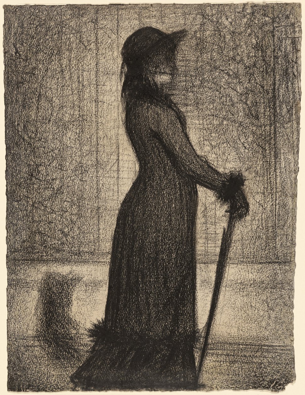 Woman Strolling (Une élégante) - Georges Seurat
