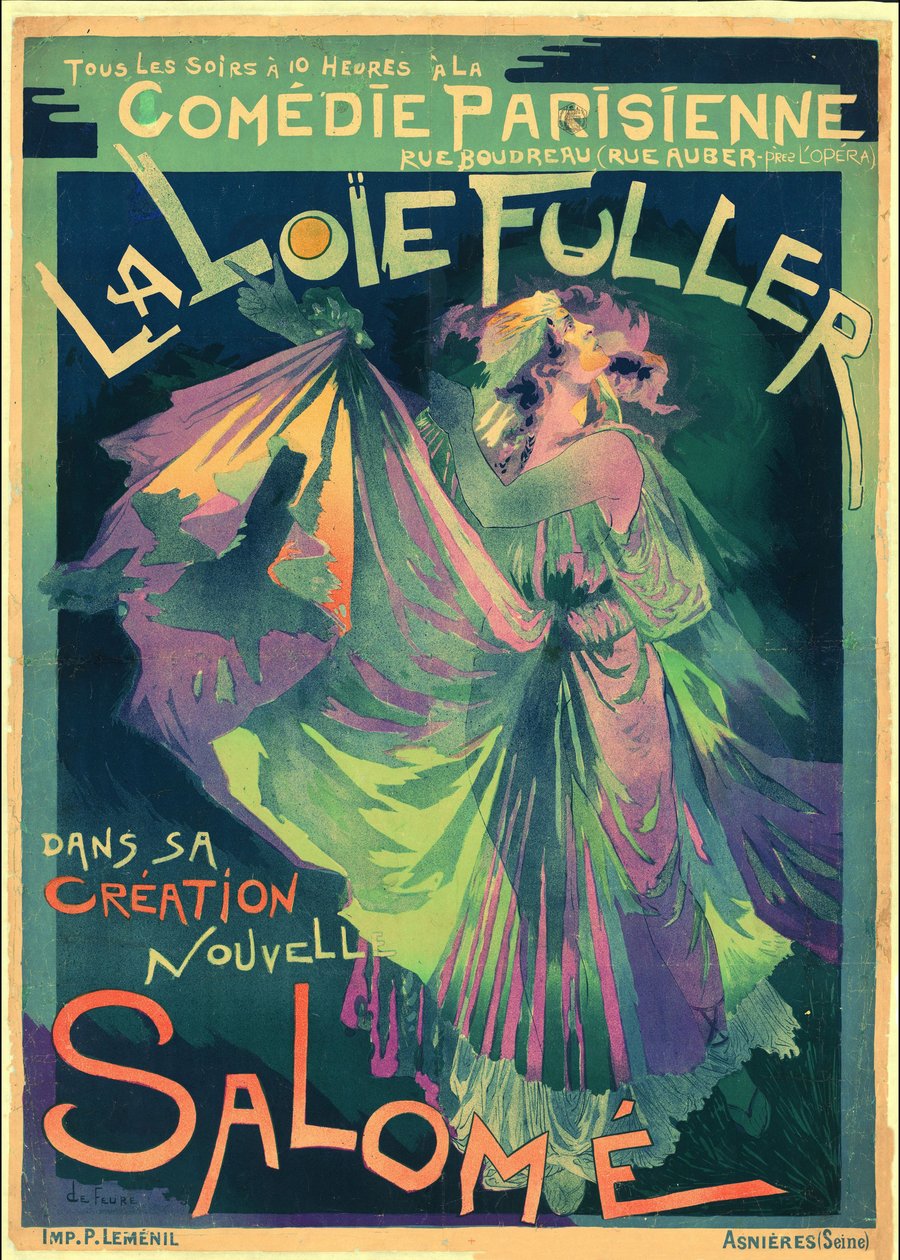 Loïe Fuller en Salomé, 1895 - Georges de . Feure