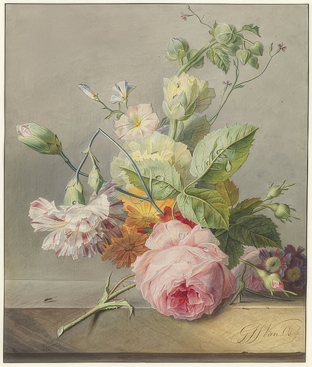Nature morte avec des fleurs - Georgius Jacobus Johannes van Os