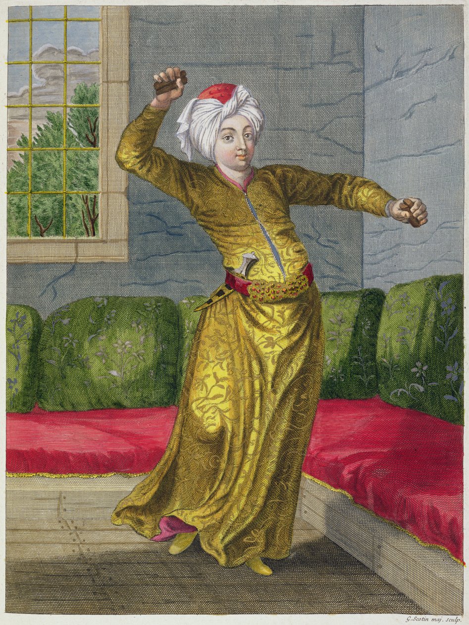 Tchingui, Danseuse Turque, 18ème siècle - Gerard Jean Baptiste Scotin