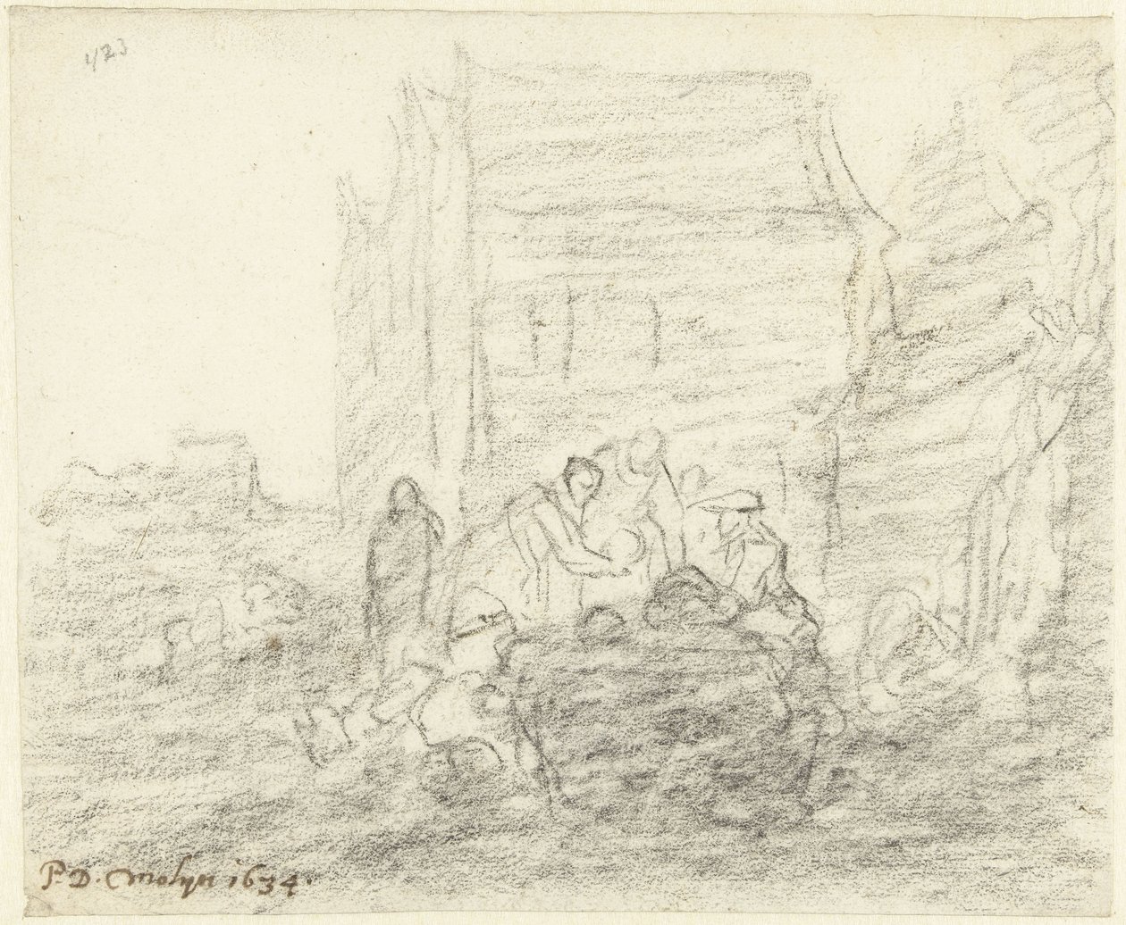 Marché aux légumes le soir - Gerard ter Borch (II)