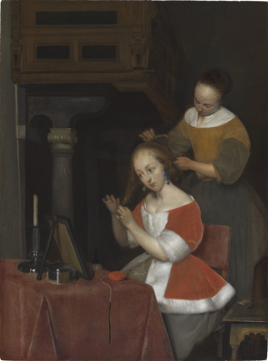 Femme assise à ses toilettes - Gerard ter Borch