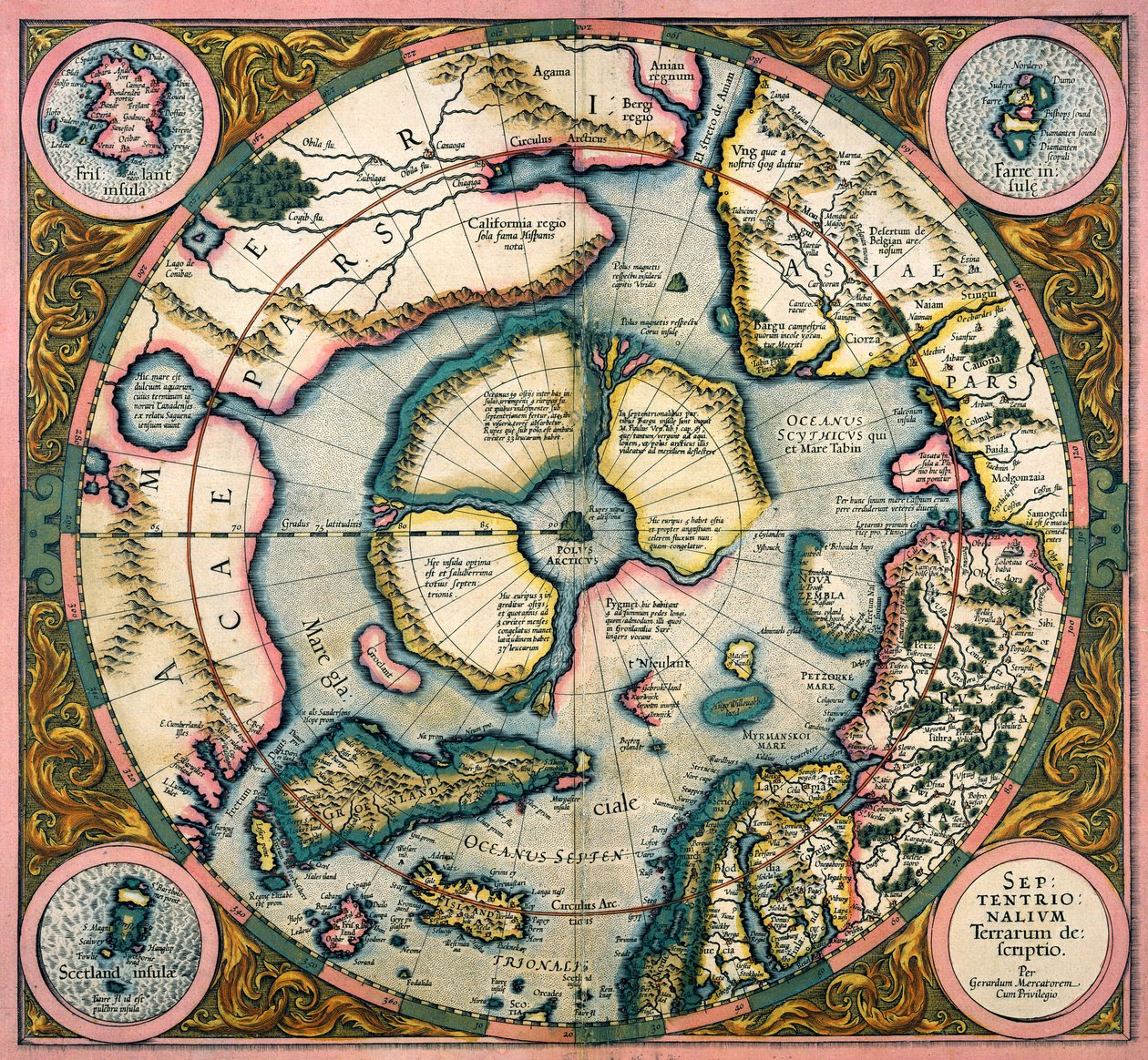 Septentrionalium terrarum descriptio, carte de l