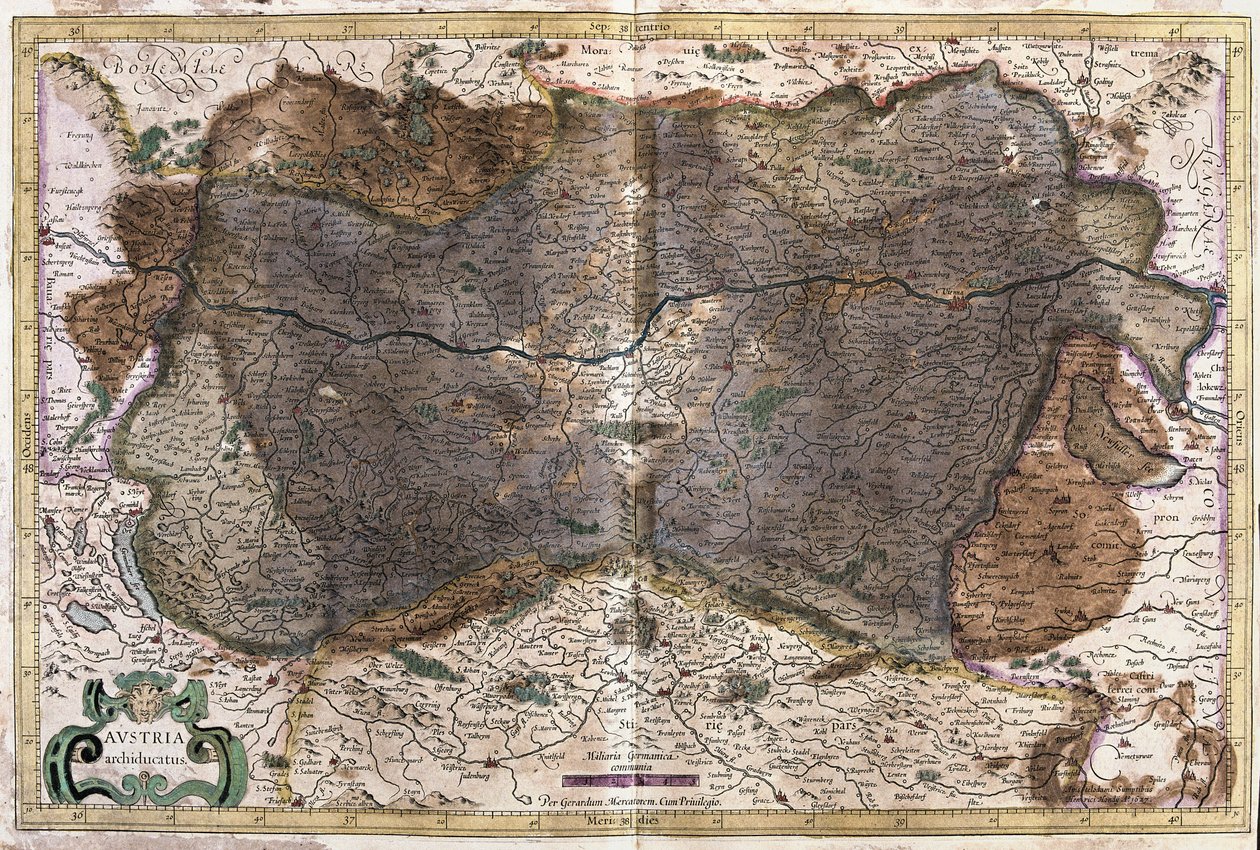 Autriche (gravure) - Gerardus Mercator