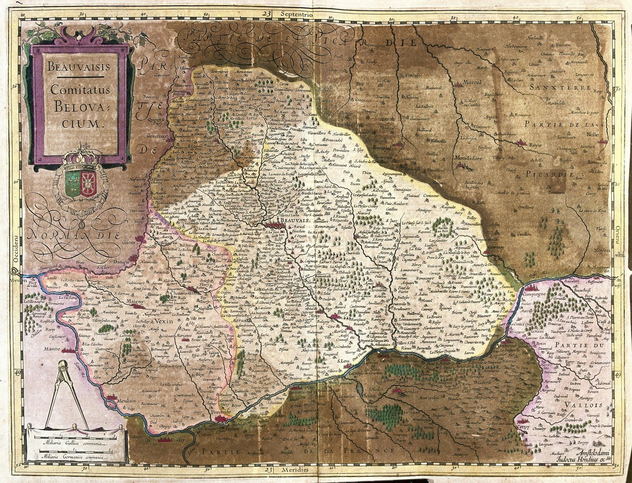 Beauvais, France (gravure) - Gerardus Mercator