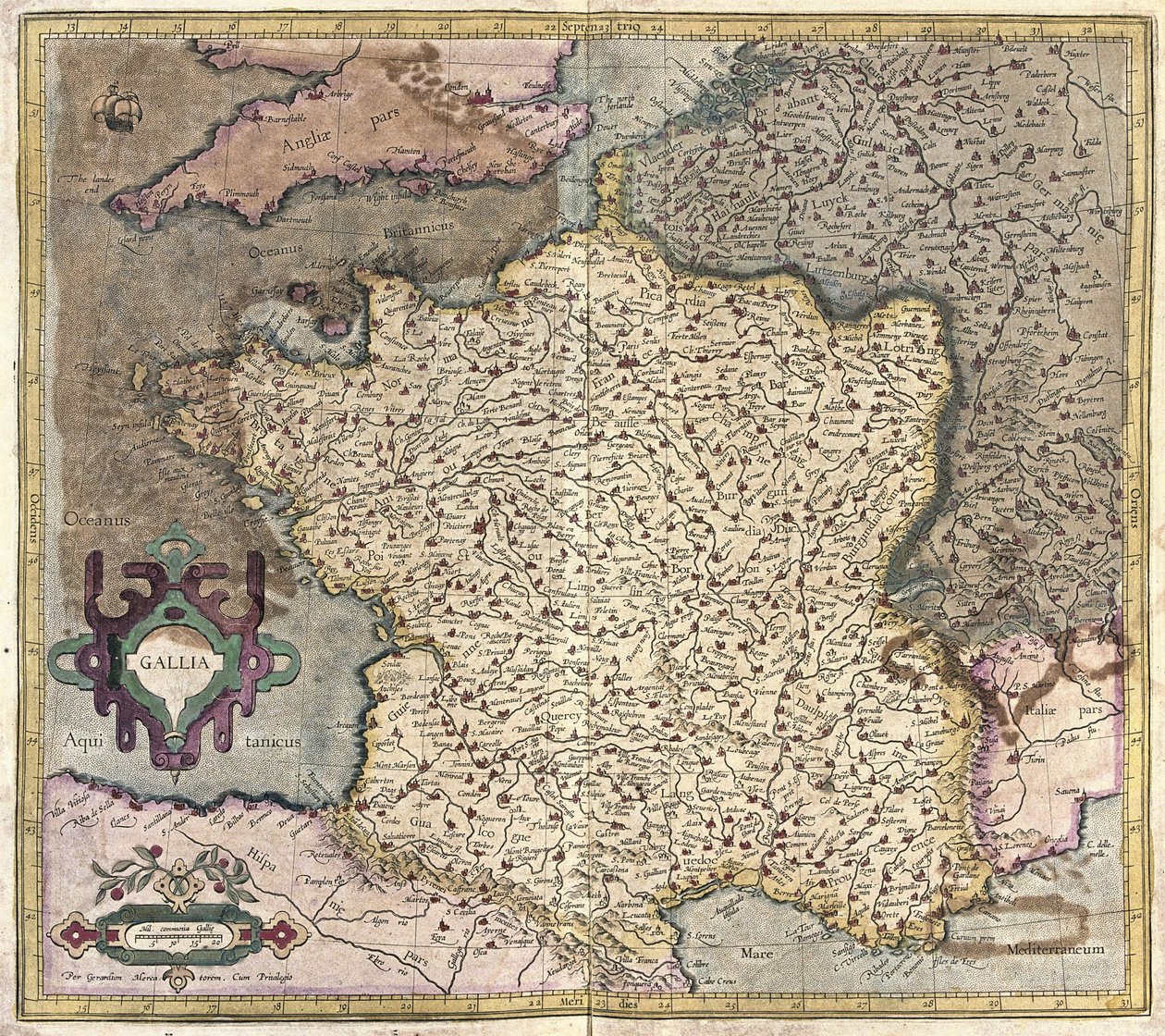France (gravure) - Gerardus Mercator