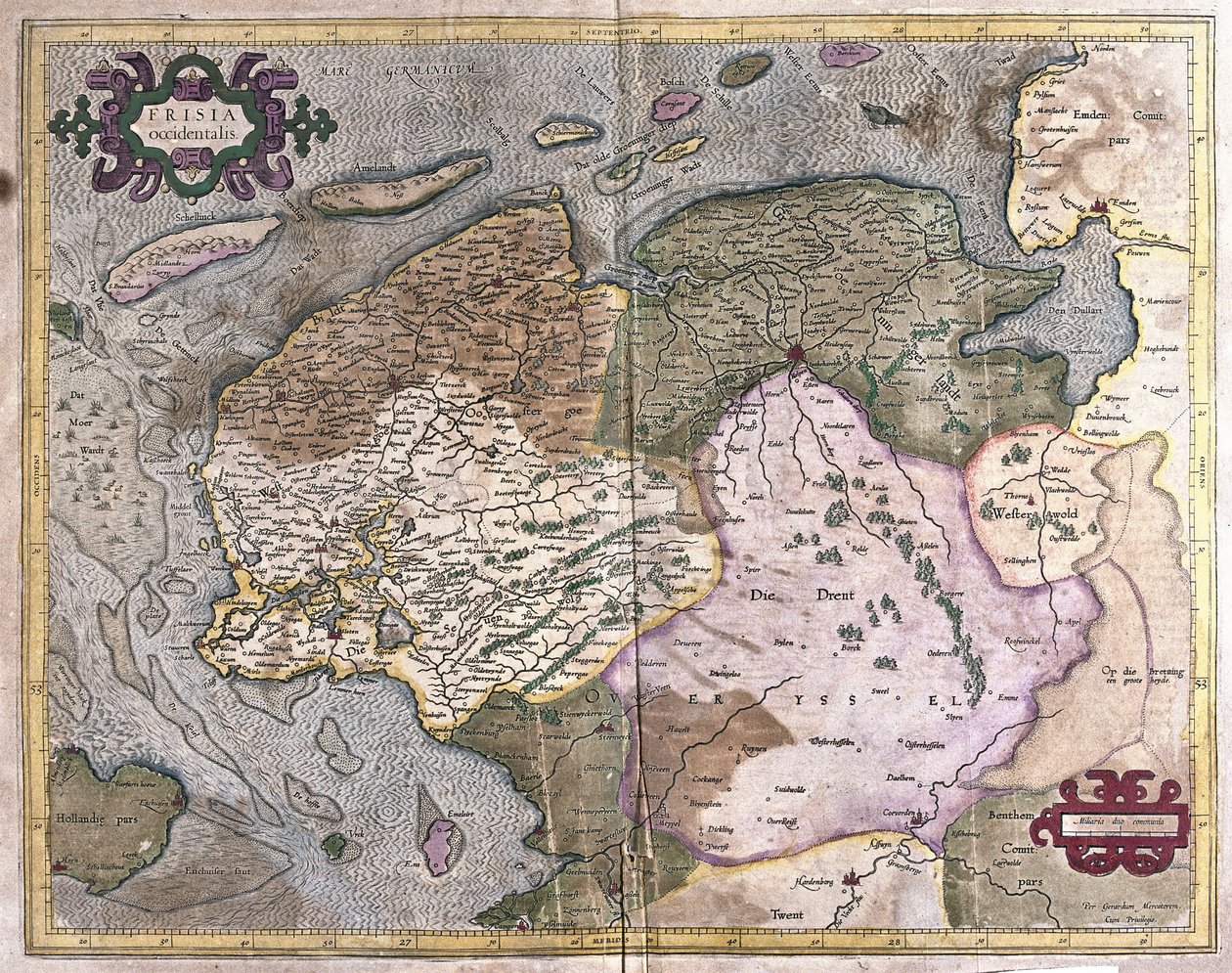 Groningue et Frise, Pays-Bas - Gerardus Mercator