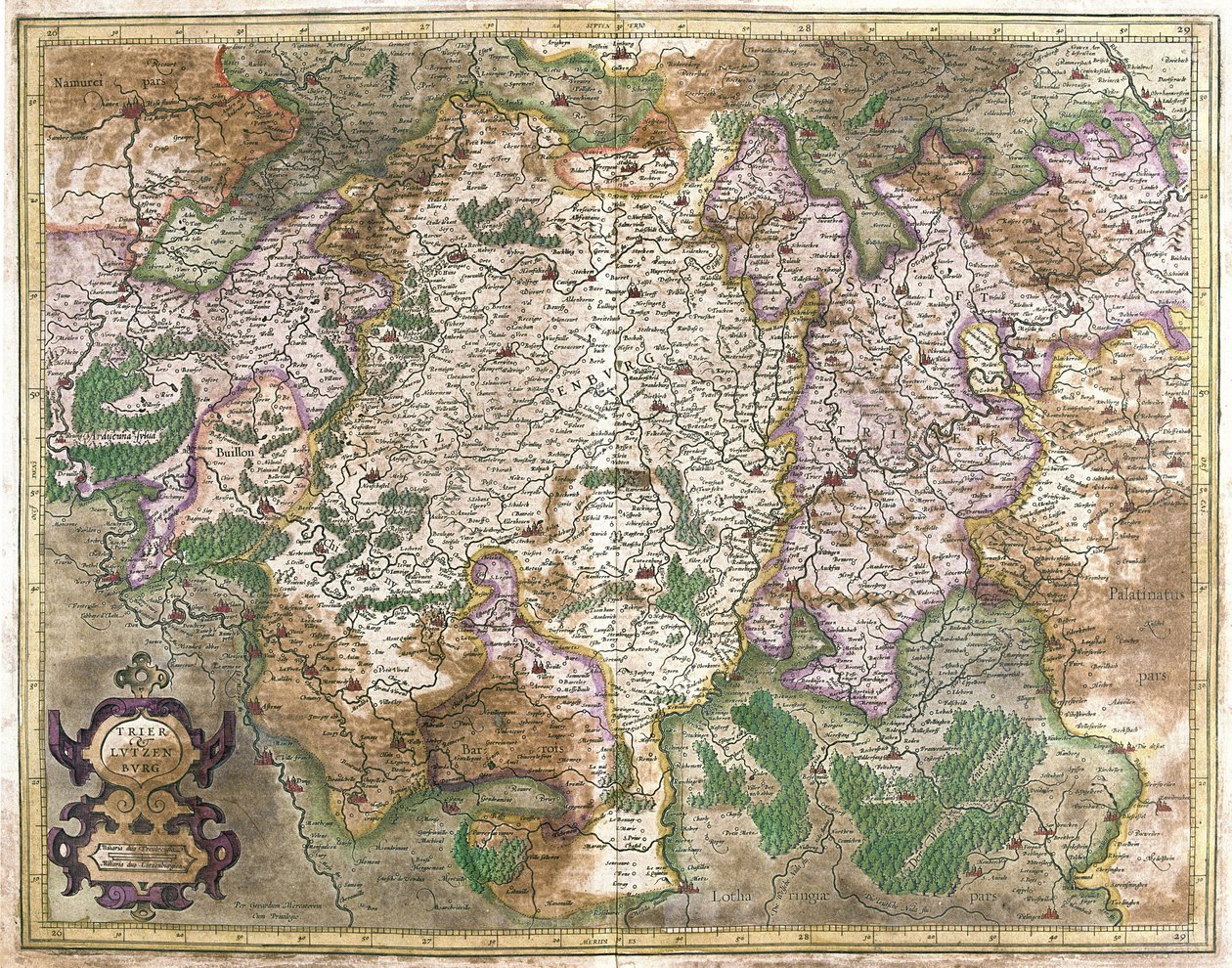 Luxembourg (gravure) - Gerardus Mercator