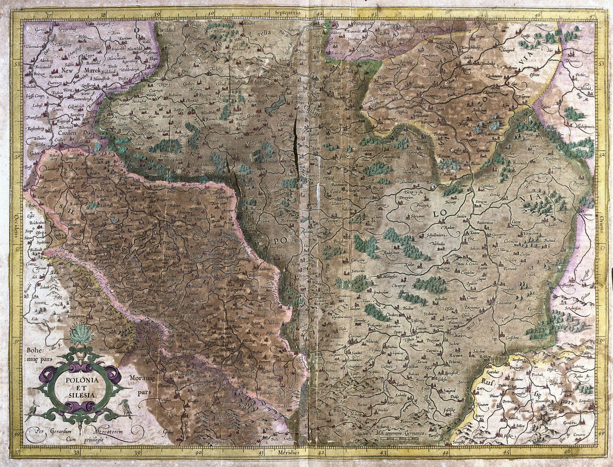 Pologne (gravure) - Gerardus Mercator