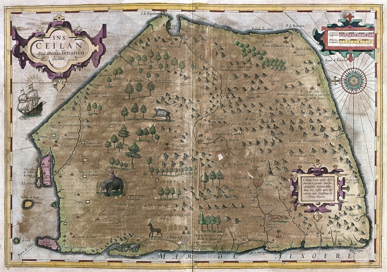 Sri Lanka (gravure) - Gerardus Mercator