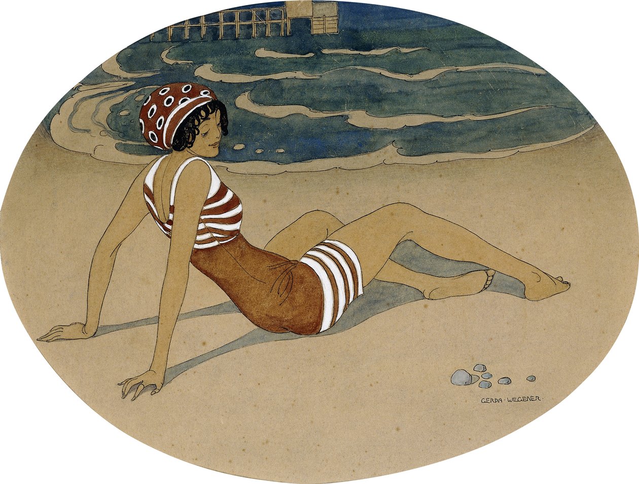 Le nouveau maillot de bain - Gerda Marie Frederike Wegener