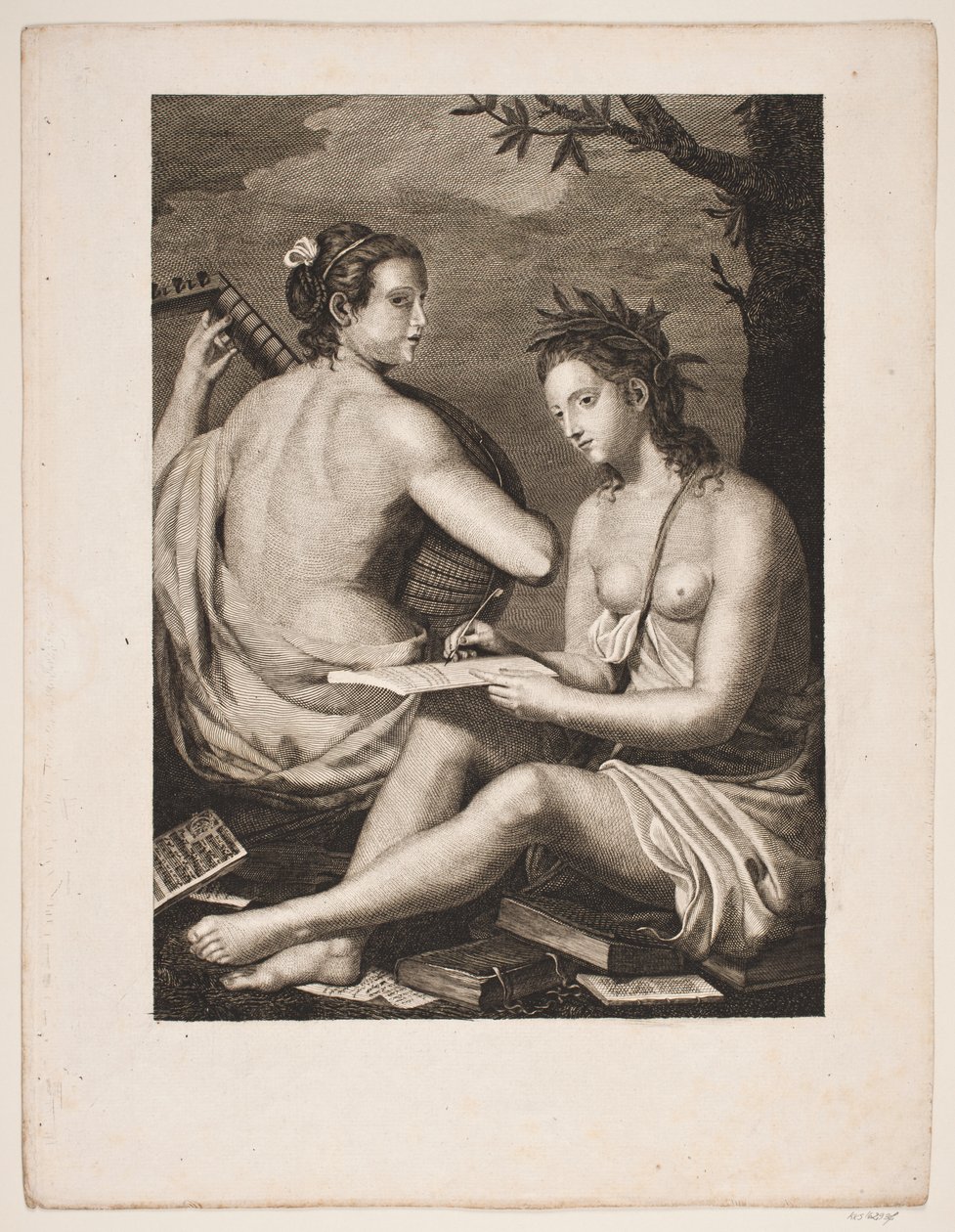 Terpsichore et Calliope - Gerhard Ludvig Lahde
