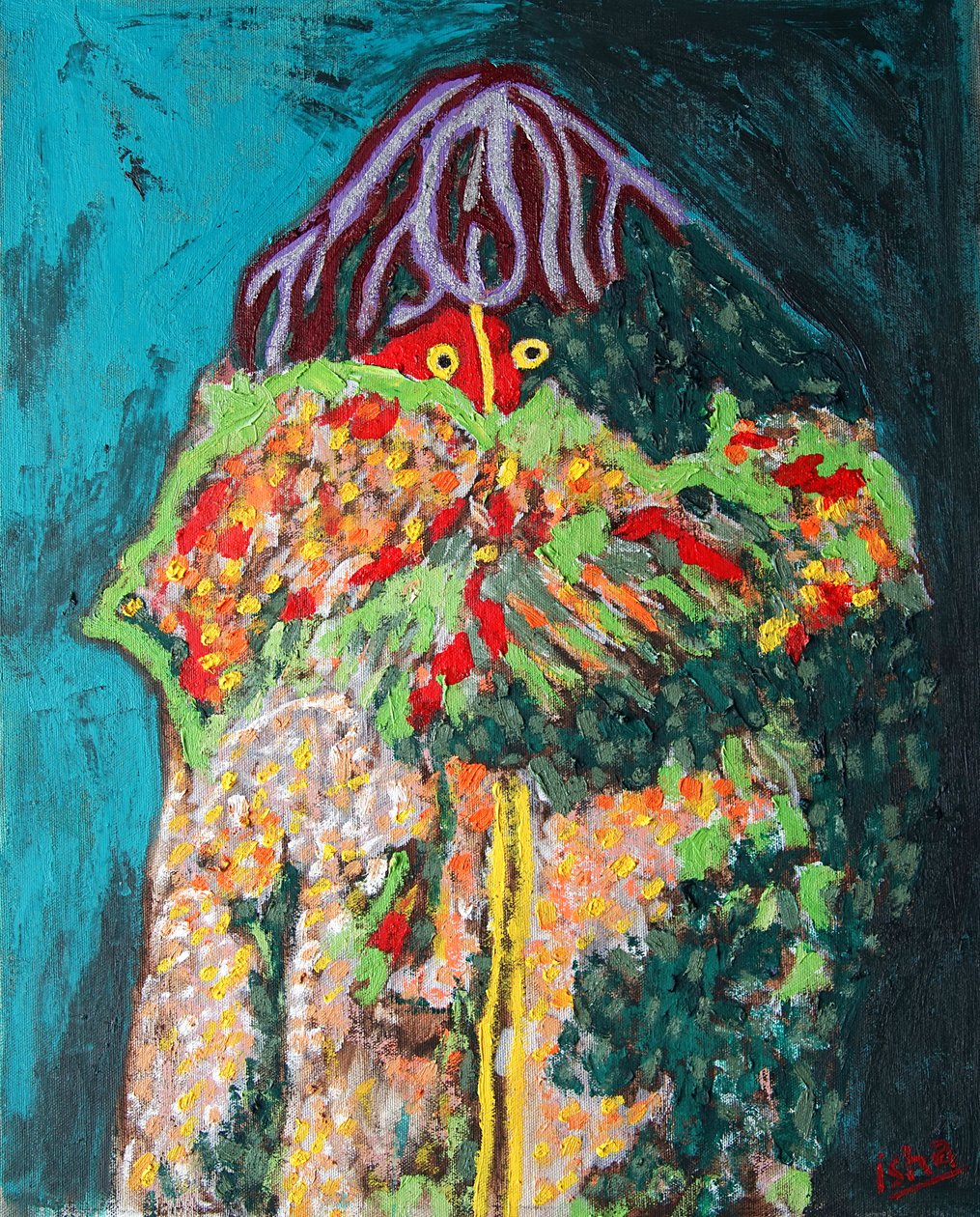 Shaman 1, 2019 (huile sur toile) - Gerhardt Isringhaus