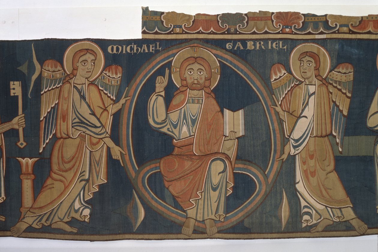 Christ avec les archanges Michel et Gabriel, 1250 - German School