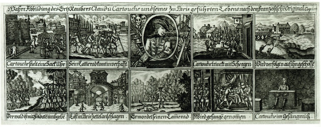 Exploits de Cartouche (1693-1721) - German School