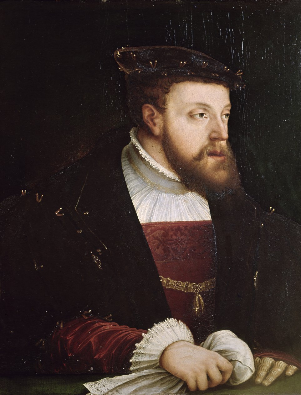 Portrait de Charles V (1500-58) - German School
