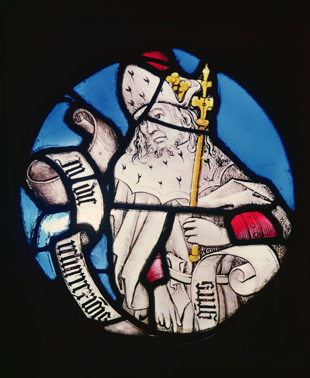 Médaillon du prophète Sophonie, XVe siècle (vitrail) - German School