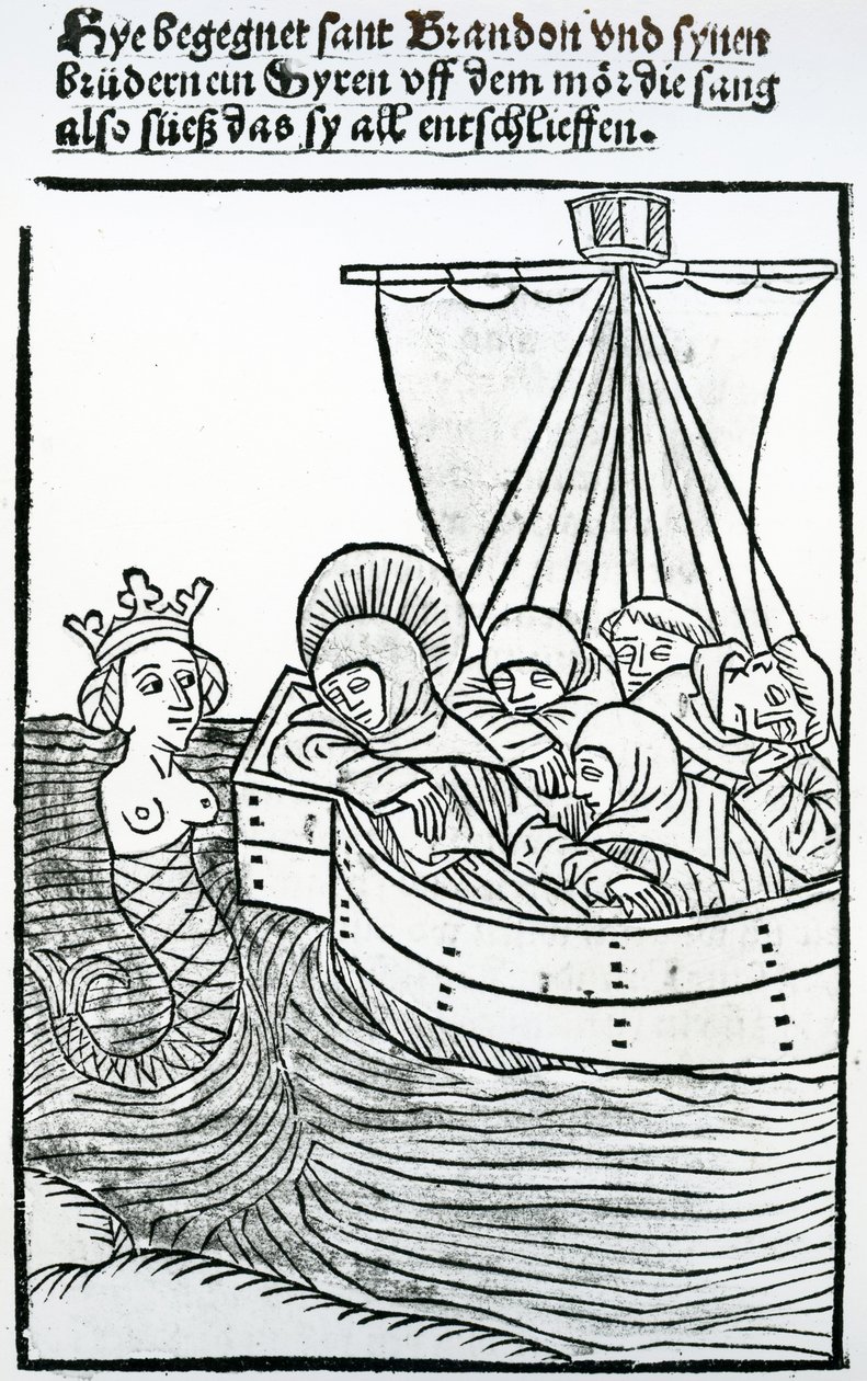 Saint Brendan et la sirène, illustration de 