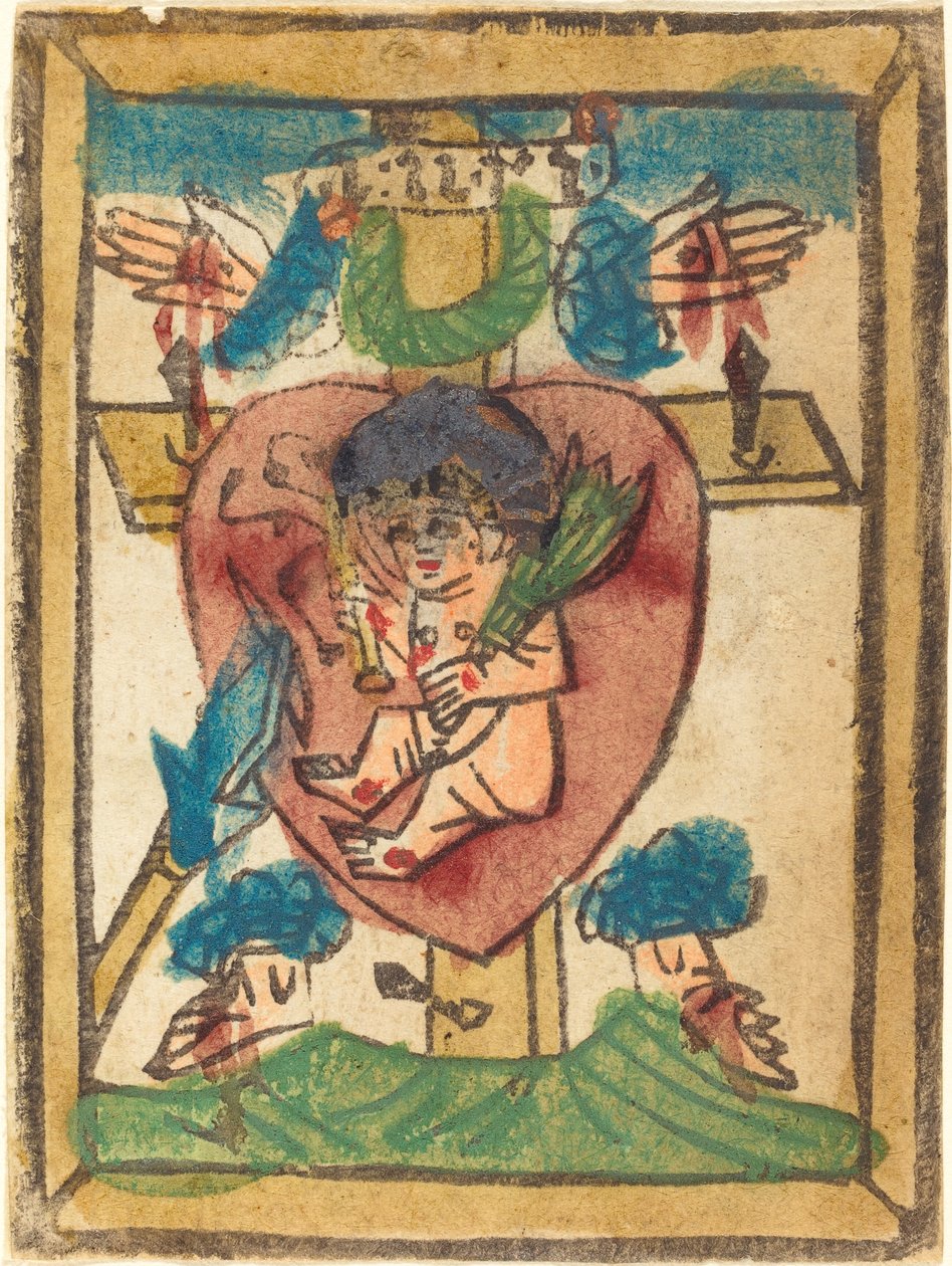 Enfant Jésus dans le Sacré-Cœur - German 15th Century