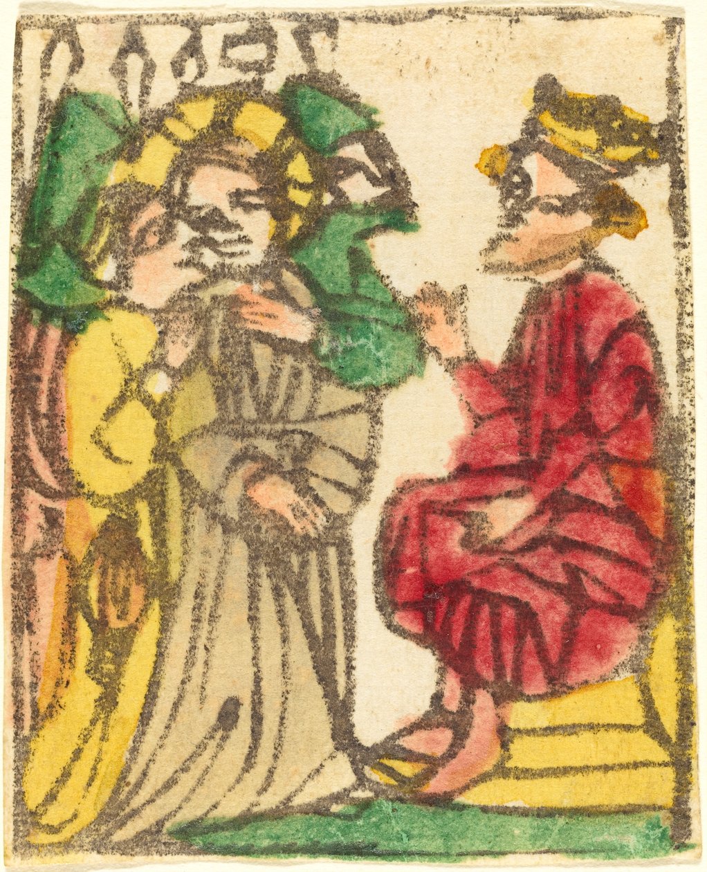 Le Christ devant Hérode - German 15th Century